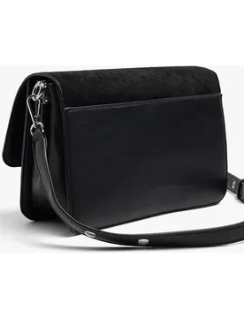 Bandolera de mujer con solapa y cierre imantado en liso - Parfois - FashionsVida