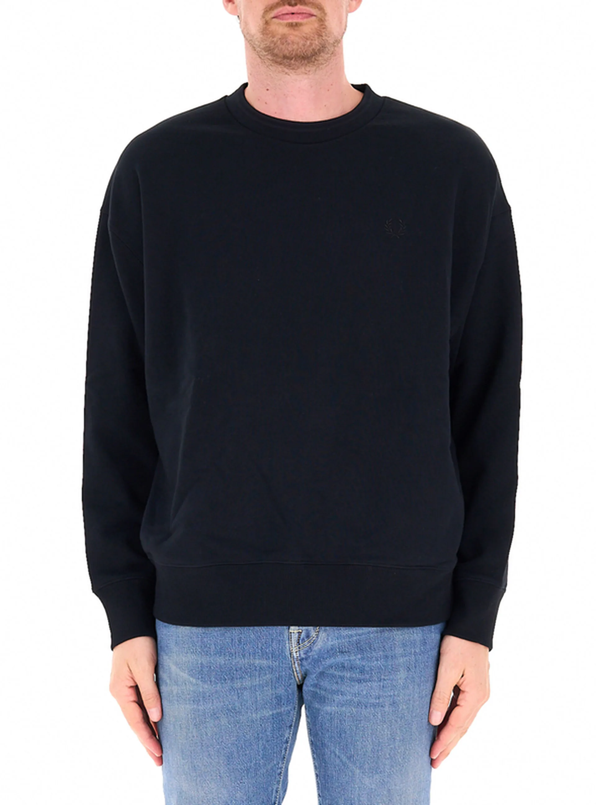 Fred Perry Felpa garzata NERO S - Fred perry - FashionsVida