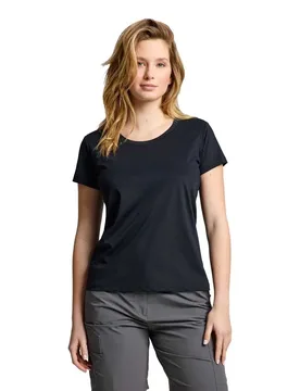 Tech Pique Uv Short Sleeve T-shirt Dark Navy XS Women - SLAM - FashionsVida