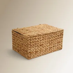 Caja de ordenación trenzada Jacinto de agua