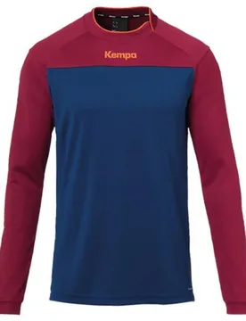 T-shirt à Manches Longues Prime Deep Blue / Deep Red L - Kempa - FashionsVida