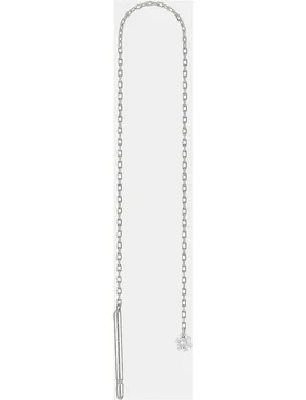 Pendientes largo Danae de oro y diamante - Persée - FashionsVida