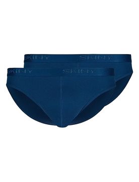 Slip Paquete de 2 COTTON RIB navy azul S