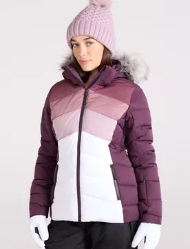 Cascade Womens Padded Ski Jacket - Purple - Purple - Size: 8 - Mountain Warehouse - FashionsVida