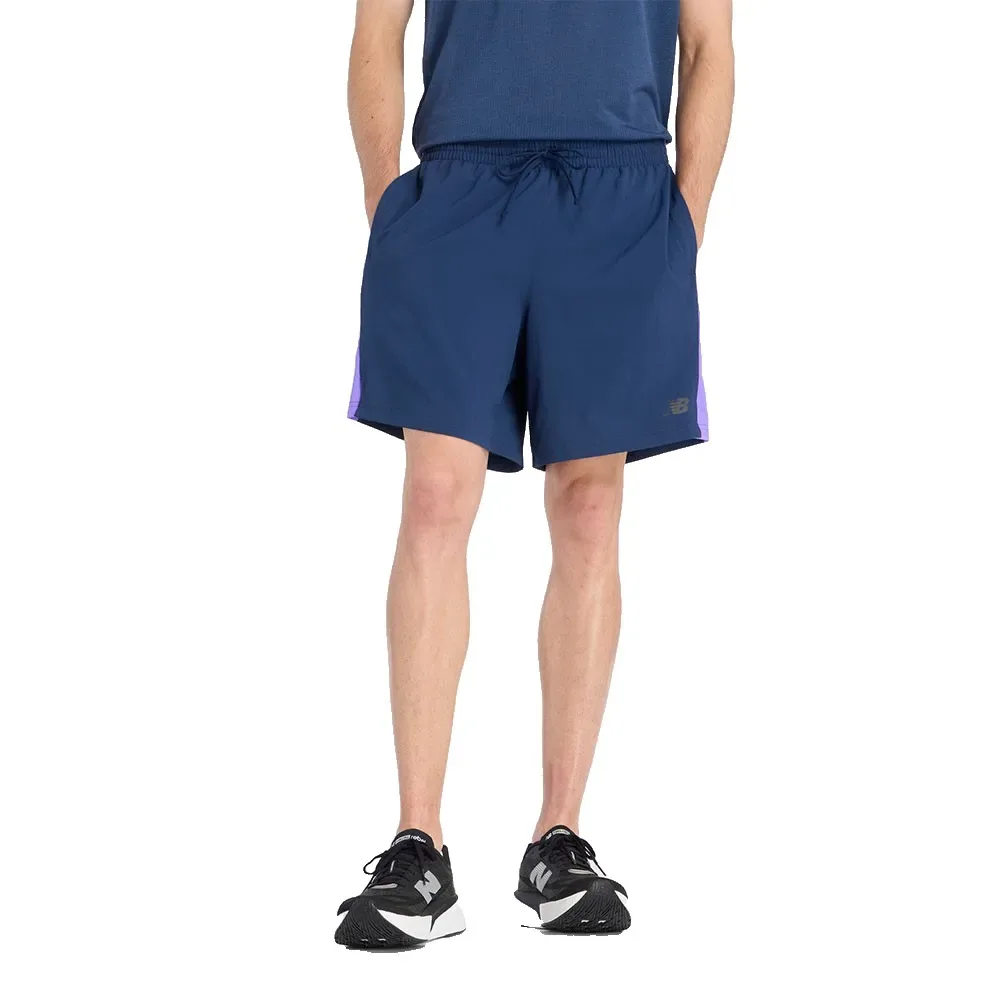 Fast Days 7´´ Shorts Blue M Men - New Balance - FashionsVida