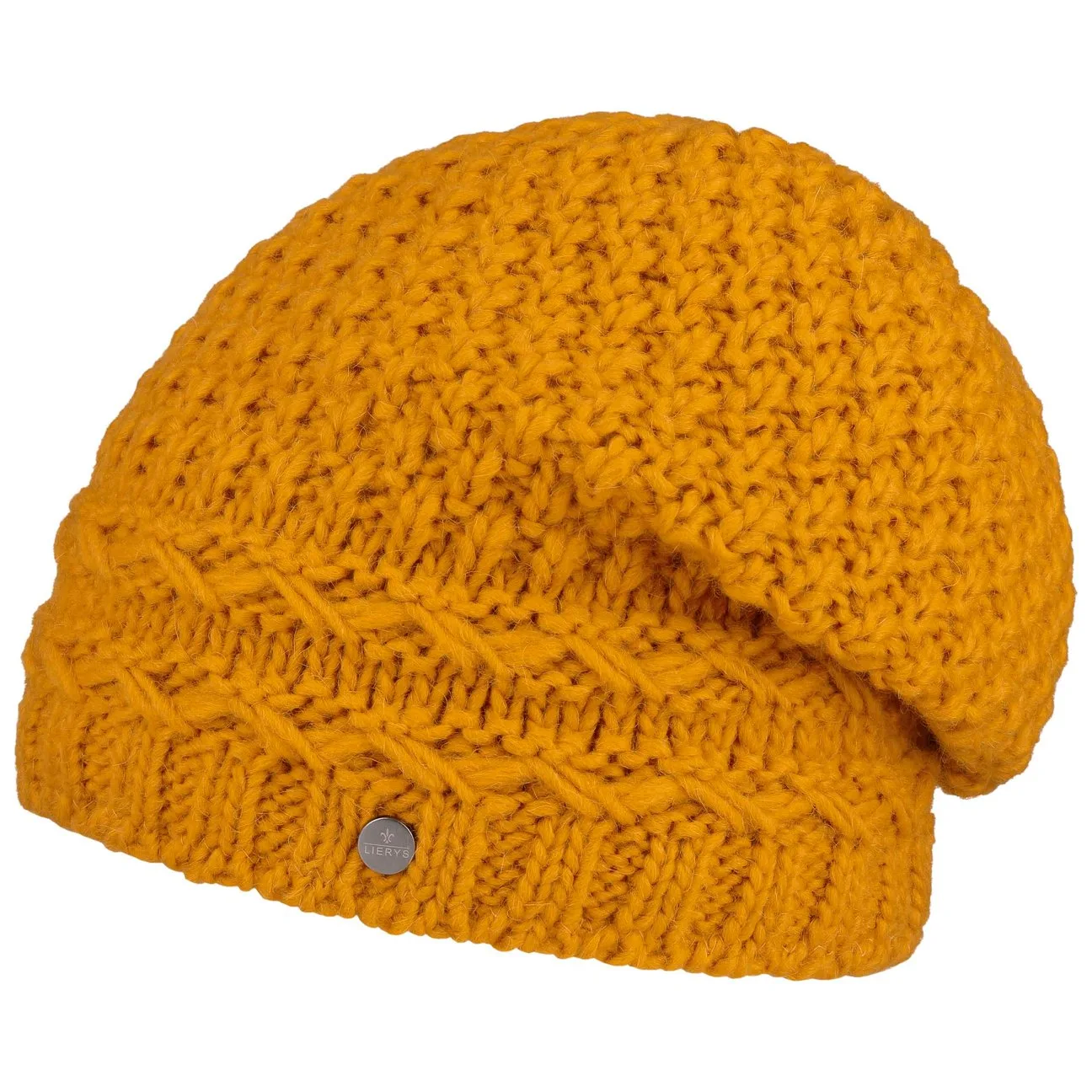Pinea Knit Hat with Lining by - mustard - Female - Size: One Size - Lierys - FashionsVida