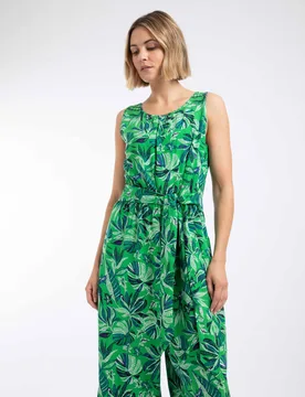 Nalani Womens Printed Viscose Jumpsuit - - Size: 22 - Weird Fish - FashionsVida