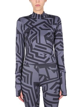 Mcq Polo Neck Dazzle Print T-Shirt