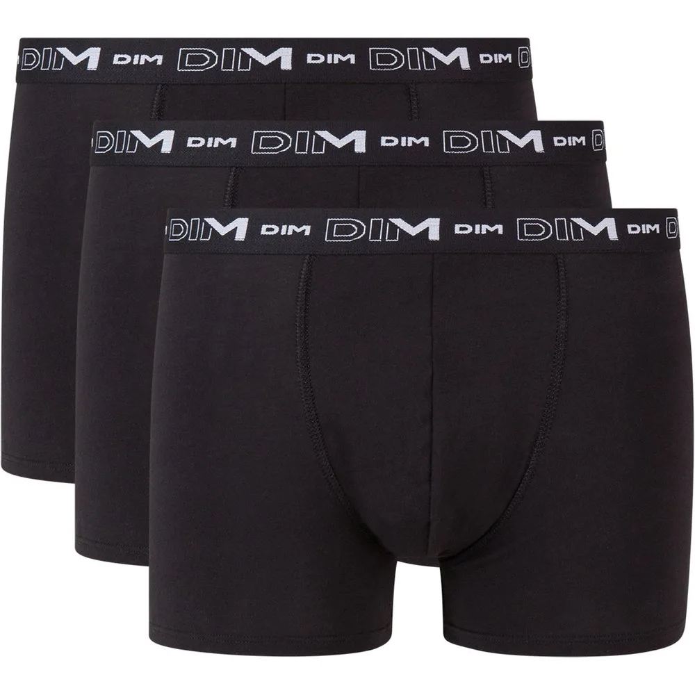 Pack de tres bóxers algodón elástico básico y cómodo coton stretch - Dim - FashionsVida