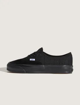 Unisex Premium Authentic 44 Sneakers - Black Textile - Size Uk 4 - Vans - FashionsVida
