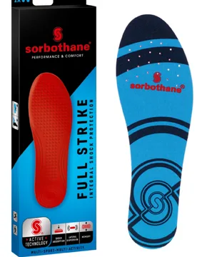 Shock Stopper Unisex Full Strike Insole - - Size: 7 - Sorbothane - FashionsVida