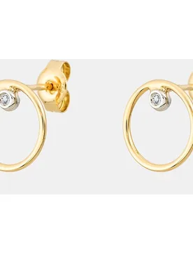 Pendientes de oro y diamantes - El Corte Inglés - FashionsVida
