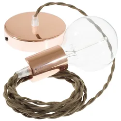 Cables Suspension Luminaire Tc13 1 M Brown / Copper One Size