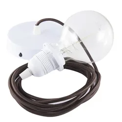 Cables Lampe Suspendue Pendel Pour Abat-jour Rm13 2 M Brown / White One Size