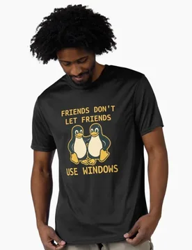 Linux Friends Don't Let Friends Use Windows Funny Developer Gift t shirt for Software Engineer Graphic clothes All size Tops - Aliexpress - FashionsVida