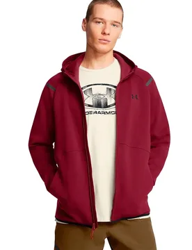 Sweat-shirt à Zip Unstoppable Fleece Eu Cardinal / Black L - Under armour - FashionsVida