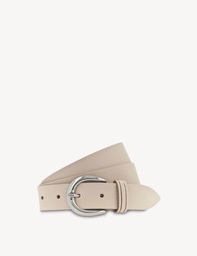 Cintura di pelle beige - 80