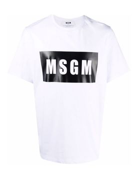 T-shirt in cotone /nero con stampa logo