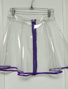 Runway Style Clear Crystal TPU A Line Skirt See Through Plastic Flared Mini Skirt Fashion Party Club Stage Performance Casual - Aliexpress - FashionsVida