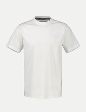 Basic-T-Shirt mit Logo Weiß XXXL