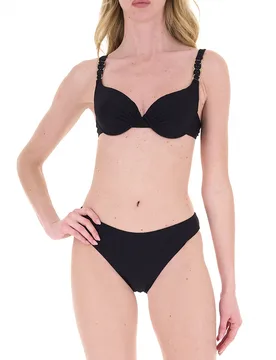 Bikini a balconcino NERO 44 - FATTORE C - FashionsVida