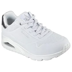 Sneaker Uno Shimmer Away White Durabuck / Silver Duraleather / Mesh Trim EU 41