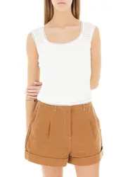 Guess Top con ricami BIANCO L