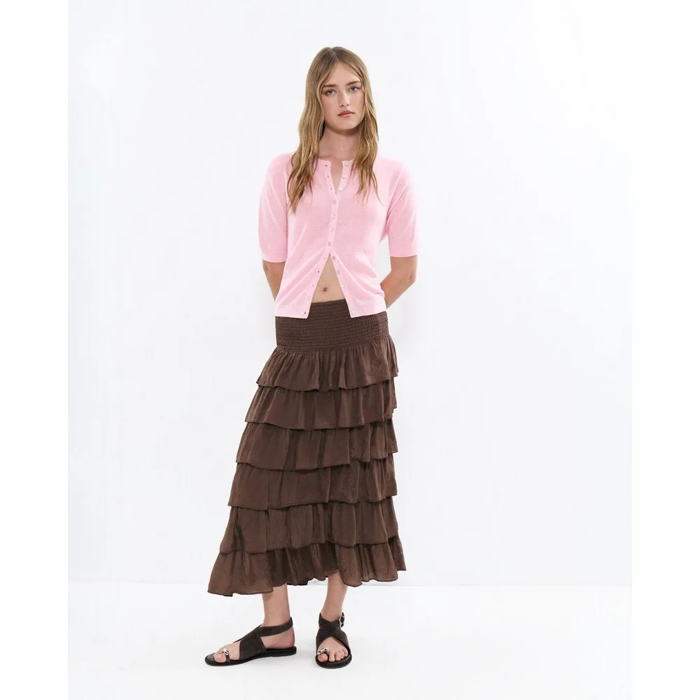 Falda larga multivolantes - Brownie - FashionsVida