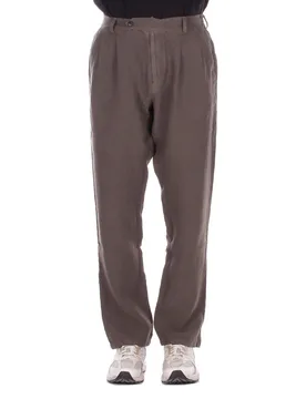 Uomo pantalone hav0001 00450l 52l havier - linen verde militare - MC2 SAINT BARTH - FashionsVida