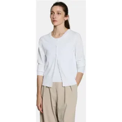 Twinset de mujer con chaqueta cuello redondo y jersey sin mangas
