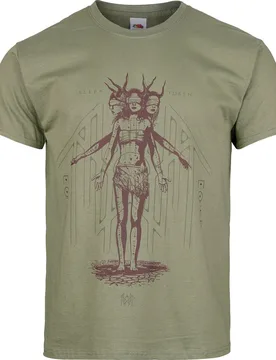 T-Shirt - Overlay - S bis 3XL - für Männer - Größe XL - grün - Lizenziertes Merchandise! - Männer - male - Sleep Token - FashionsVida