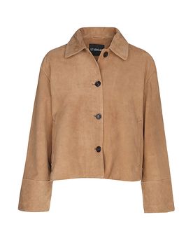 Chaqueta de cuero ELAINE marrón claro 38