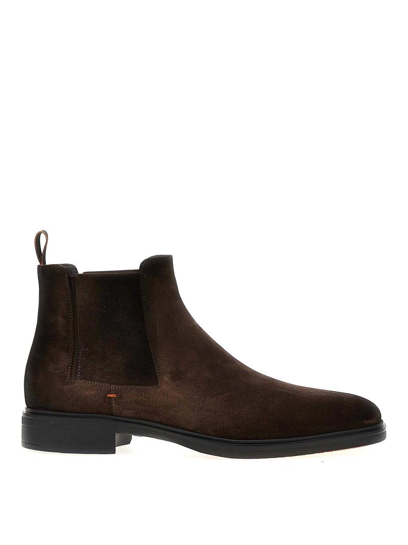 Santoni Suede Ankle Boots