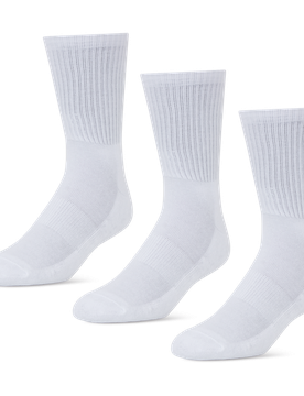 Pack Active Dry Crew Unisex Socken - Weiß - Größe 27-34 White 27-34