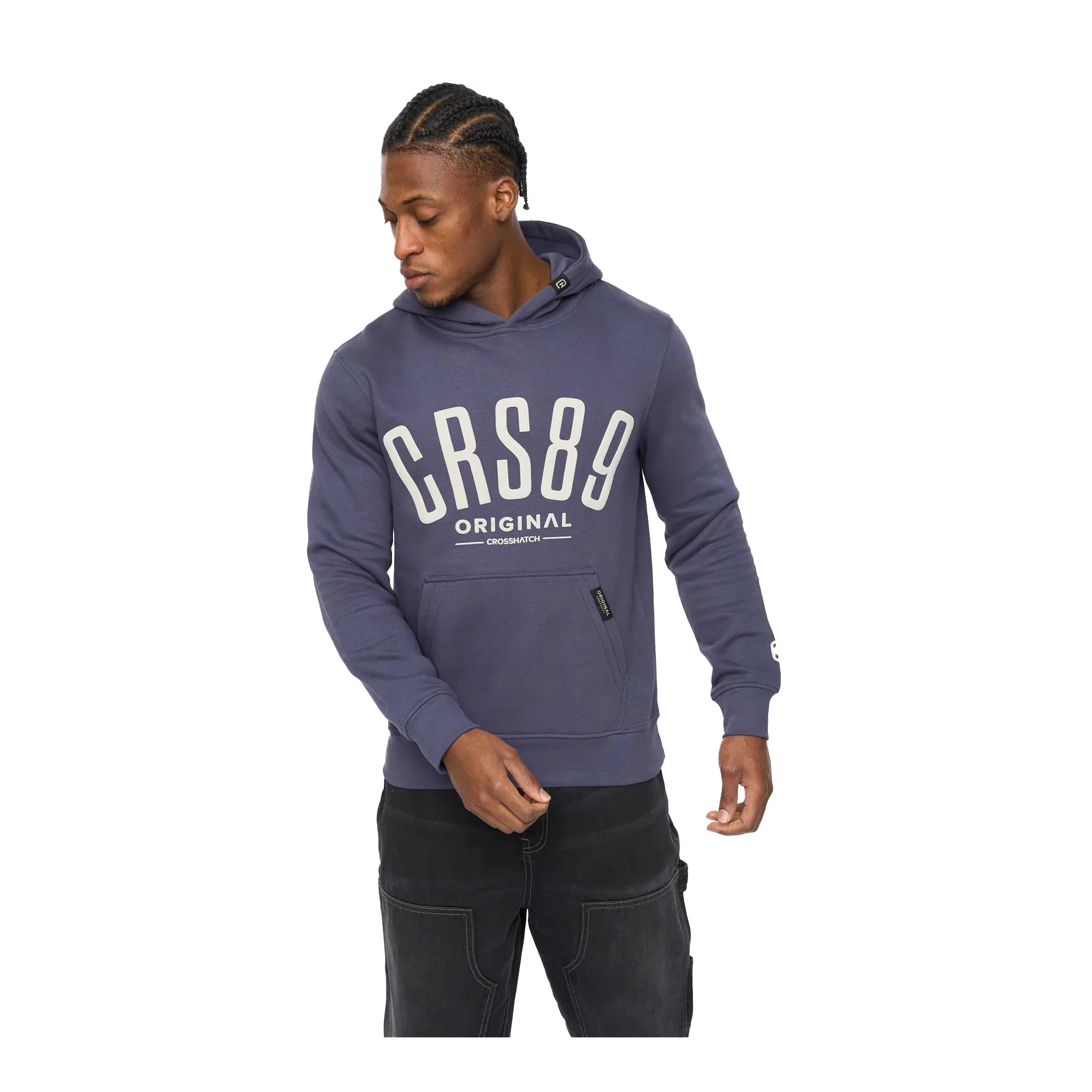 Mens Hallfell Hoodie (Navy) - Size Large - Crosshatch - FashionsVida