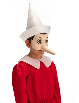 Pinocchio-Augenmaske für Erwachsene Faschingsmaske beige - CARNIVAL TOYS - FashionsVida