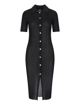 Versace Abito Midi Plissettato