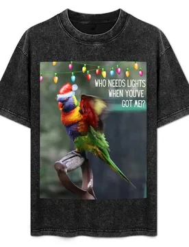 Who needs lights when you've got me? T-Shirt Holiday All Match T-Shirt - Aliexpress - FashionsVida