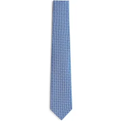 Corbata en color con estampado de lunares de hombre