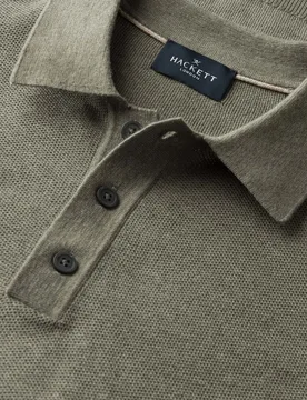 Polo de hombre de punto manga corta fit clásico - Hackett - FashionsVida