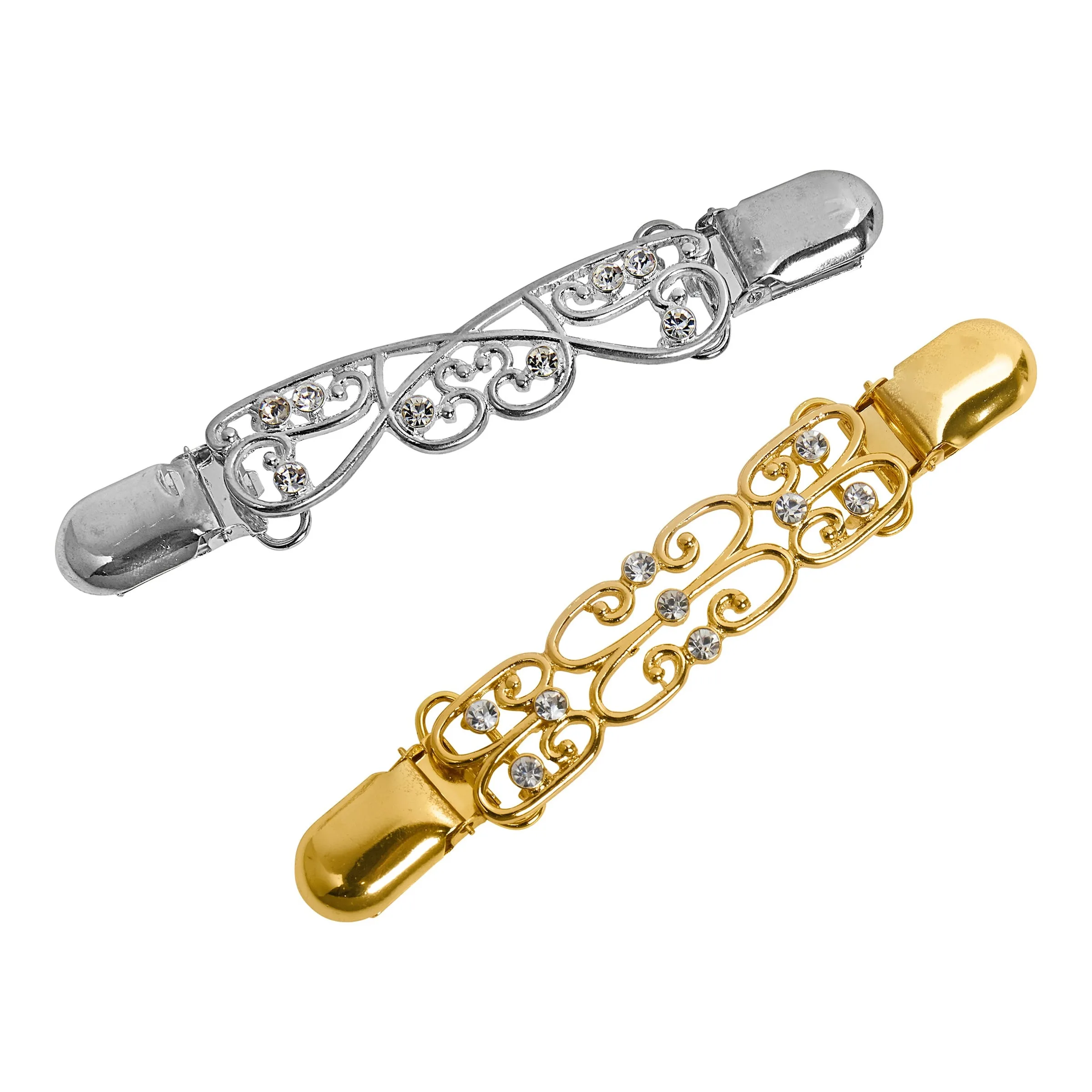 Westenklipp-Duo, 2 Stück gold silber - TRI - FashionsVida