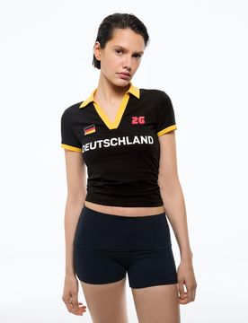 Polo Ajusté Allemagne Fifa World Cup™ Xs Noir