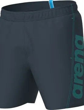 Fundamentals Logo R Herren Badehose, grau M