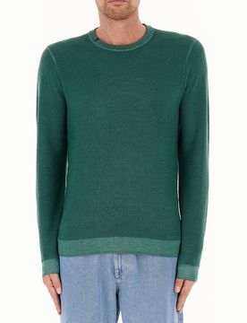 SUN68 Maglione lana merino VERDE S