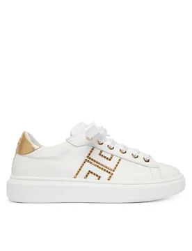 Scarpe bambina bianco-oro - Elisabetta Franchi - FashionsVida