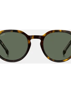 Gafas de sol de hombre ovaladas en acetato en havana - Boss - FashionsVida