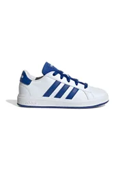 Sneakers bianche con strisce blu in materie sintetiche Grand Court 2.0 K 38
