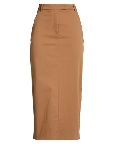 Midi-Rock Damen Braun 32,34,36 Damen - Alysi - FashionsVida