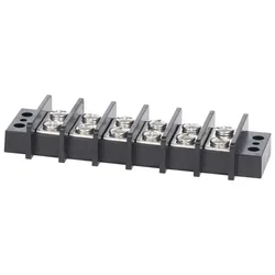 Terminal Block 6 Circuit Power Strip 65a Black One Size unisex