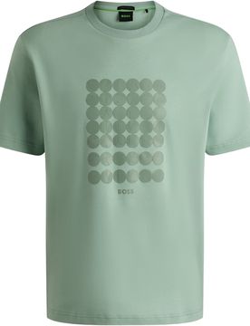 HUGO T-Shirt Print Striped C, gruen 3xl